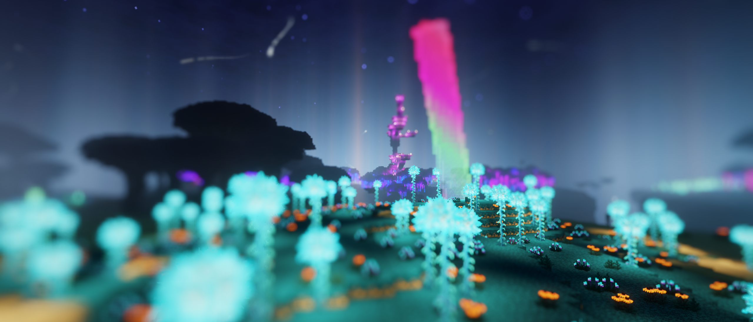 Agave blooms in the Foggy Mushroomlands