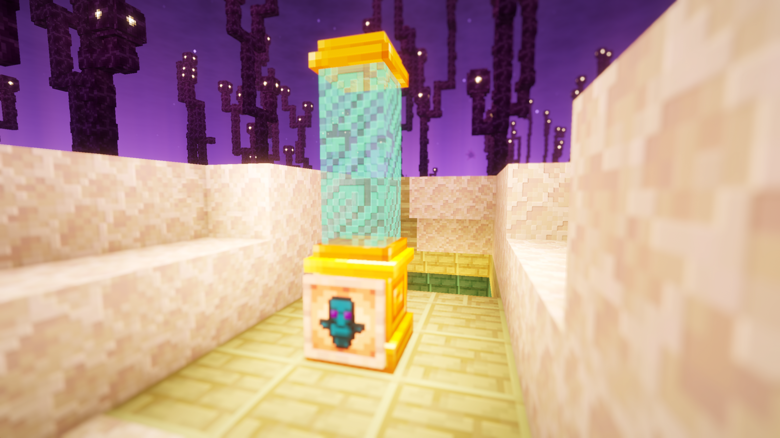 Obelisk generated in the End Highlands